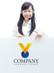 画像3: Y・V・地球・グラデーション・アルファベット・ロゴ・マークデザイン3415 (3)
