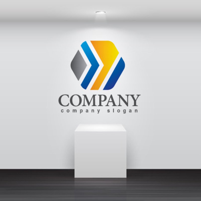 画像2: Y・六角形・グラデーション・アルファベット・ロゴ・マークデザイン3426 (2)