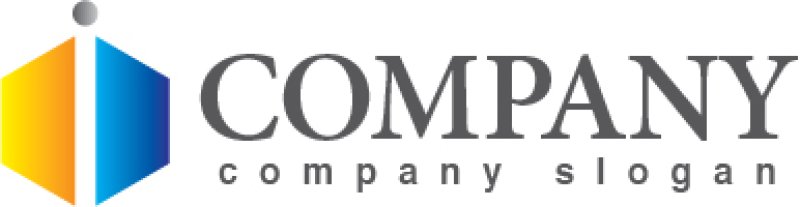 画像5: i・六角形・人・グラデーション・アルファベット・ロゴ・マークデザイン3433 (5)