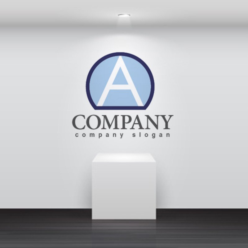 画像2: A・お盆・輪・アルファベット・ロゴ・マークデザイン3451 (2)