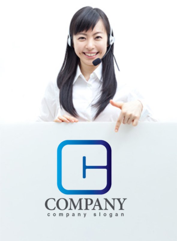 画像3: C・四角・グラデーション・ロゴ・マークデザイン3459 (3)