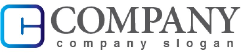 画像5: C・四角・グラデーション・ロゴ・マークデザイン3459 (5)