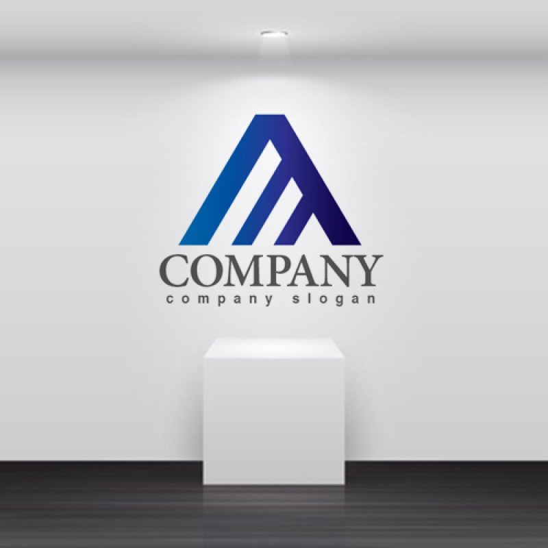 画像2: A・三角・山・グラデーション・ロゴ・マークデザイン3472 (2)