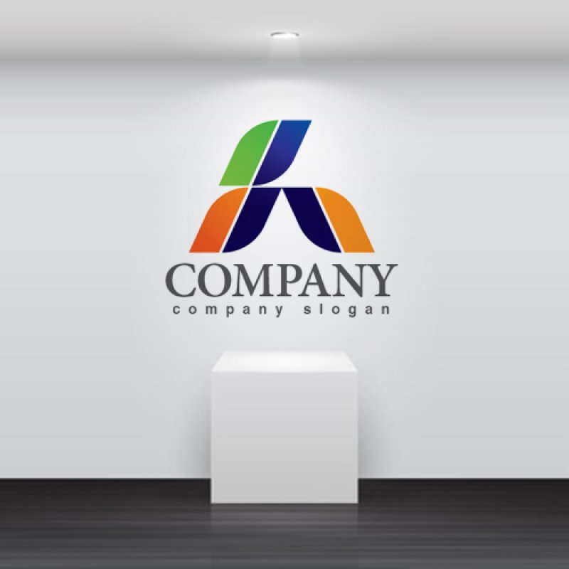 画像2: A・葉・グラデーション・アルファベット・ロゴ・マークデザイン3474 (2)