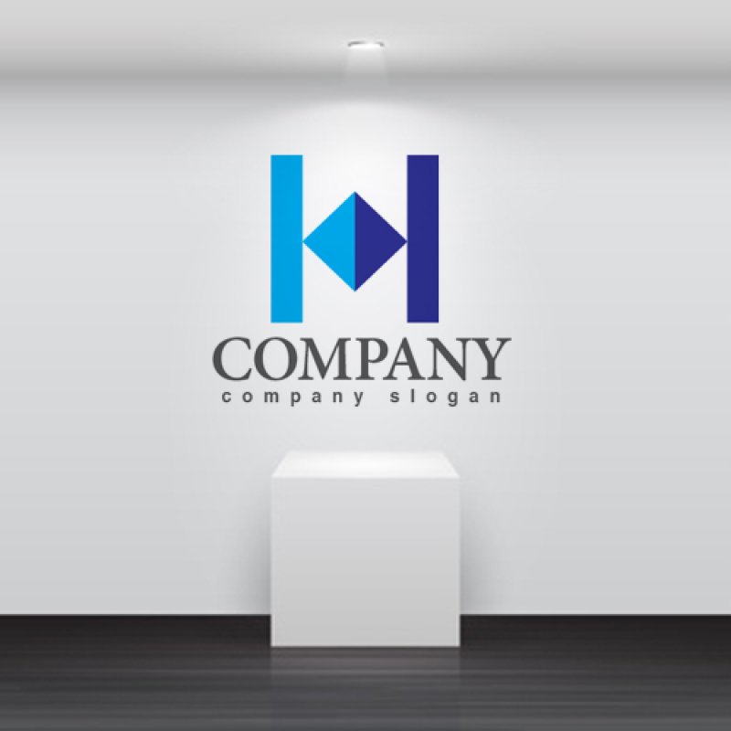 画像2: H・K・対称・アルファベット・ロゴ・マークデザイン3482 (2)