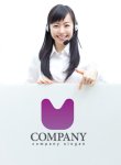 画像3: M・猫・凹み・グラデーション・アルファベット・ロゴ・マークデザイン3499 (3)