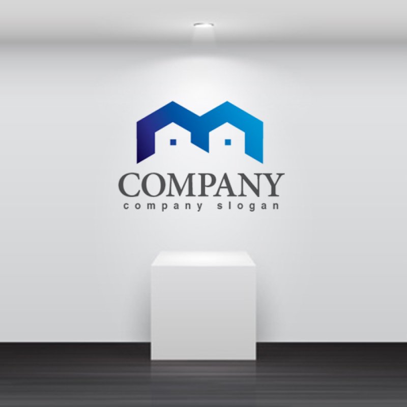 画像2: M・家・グラデーション・ロゴ・マークデザイン3501 (2)