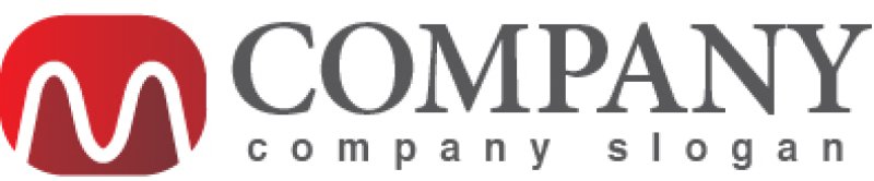 画像5: M・曲線・波・グラデーション・アルファベット・ロゴ・マークデザイン3503 (5)