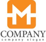 画像1: M・四角・アルファベット・ロゴ・マークデザイン3511 (1)