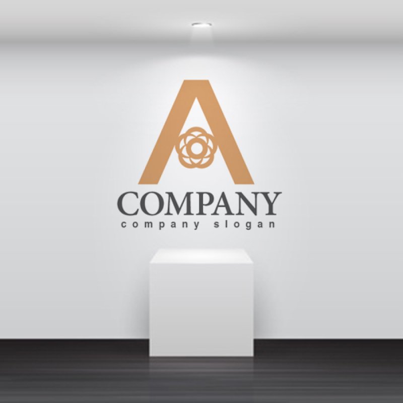 画像2: A・花・アルファベット・ロゴ・マークデザイン3512 (2)