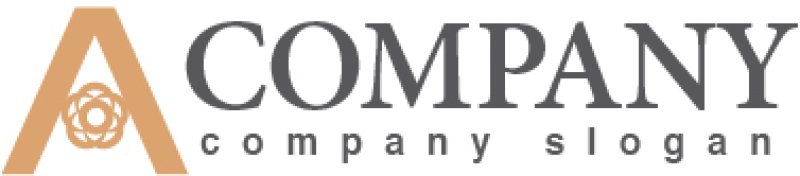 画像5: A・花・アルファベット・ロゴ・マークデザイン3512 (5)