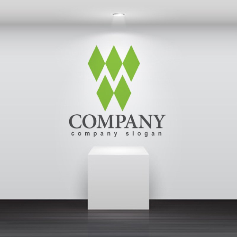 画像2: M・菱形・アルファベット・ロゴ・マークデザイン3519 (2)