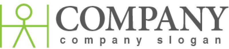 画像5: H・人・アルファベット・ロゴ・マークデザイン3520 (5)