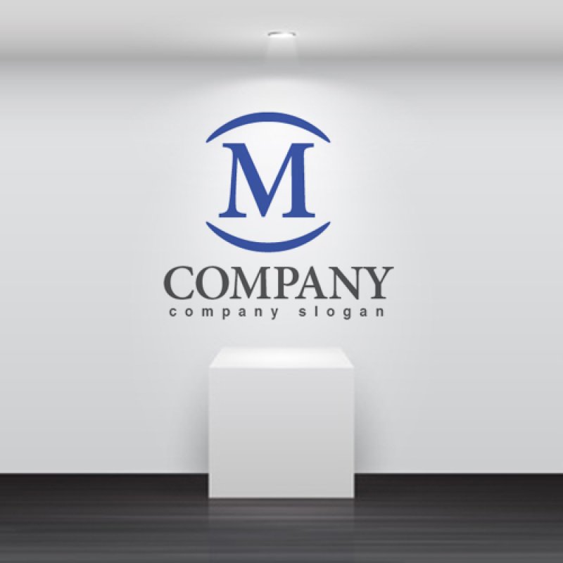 画像2: M・カッコ・シンプル・アルファベット・ロゴ・マークデザイン3521 (2)
