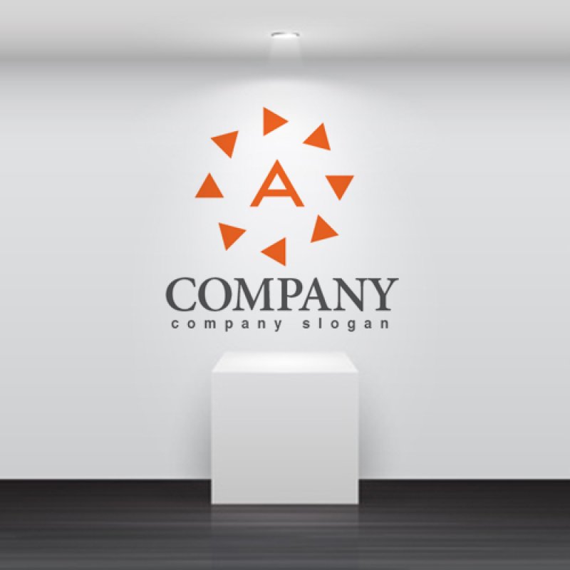 画像2: A・三角・輪・アルファベット・ロゴ・マークデザイン3522 (2)