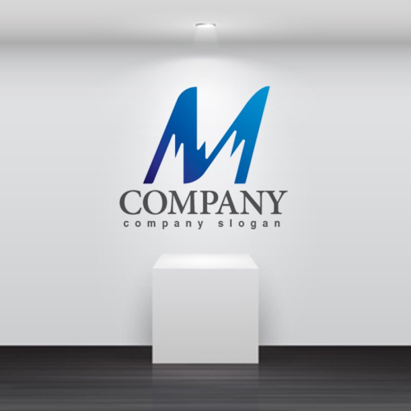 画像2: M・山・グラデーション・ロゴ・マークデザイン3556 (2)