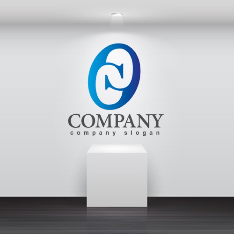 画像2: C・楕円・グラデーション・ロゴ・マークデザイン3558 (2)