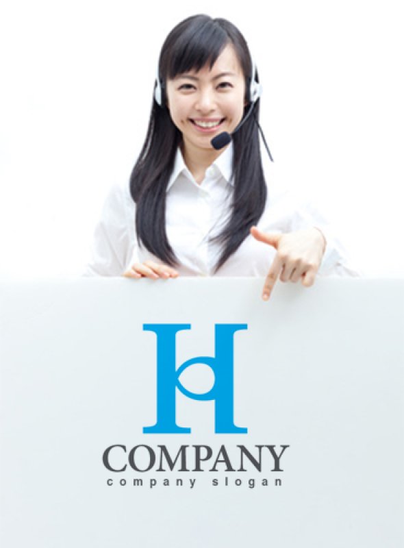 画像3: H・輪・シンプル・アルファベット・ロゴ・マークデザイン3559 (3)