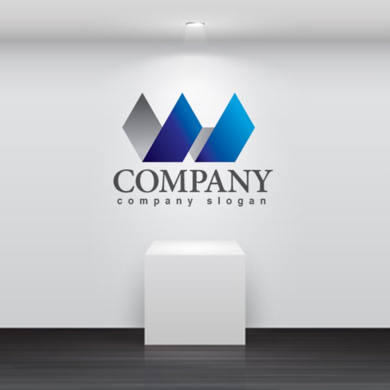 画像2: W・グラデーション・ロゴ・マークデザイン3566 (2)