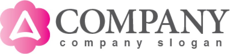 画像5: A・花・グラデーション・アルファベット・ロゴ・マークデザイン3571 (5)