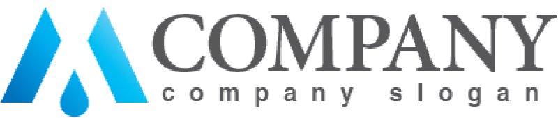 画像5: M・水滴・山・アルファベット・ロゴ・マークデザイン3580 (5)