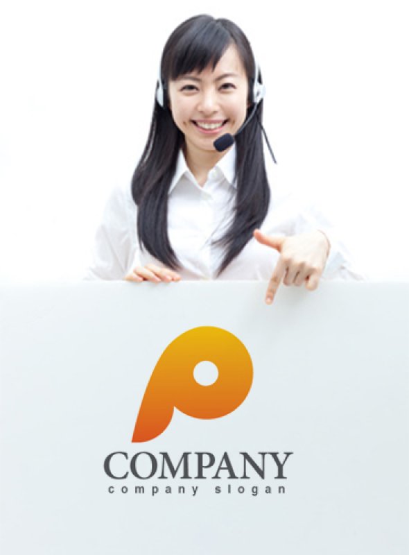 画像3: P・笛・グラデーション・アルファベット・ロゴ・マークデザイン3592 (3)