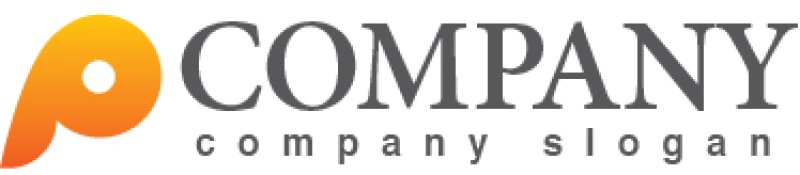 画像5: P・笛・グラデーション・アルファベット・ロゴ・マークデザイン3592 (5)