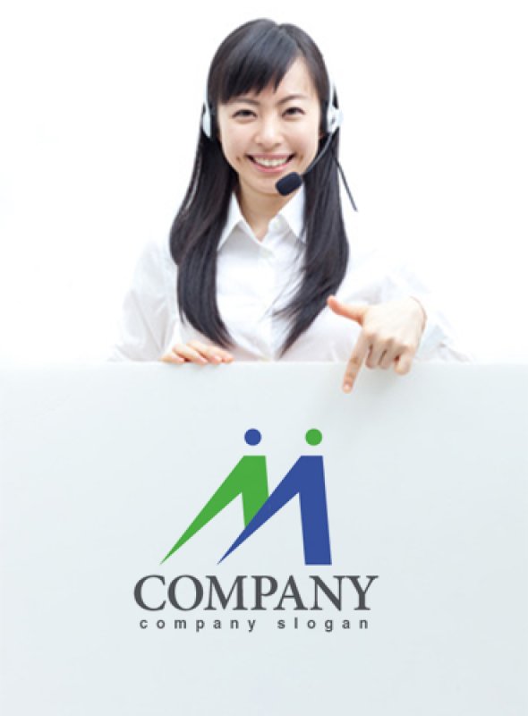 画像3: M・人・ペア・山・アルファベット・ロゴ・マークデザイン3610 (3)