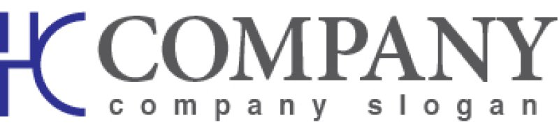 画像5: H・C・K・アルファベット・ロゴ・マークデザイン3612 (5)