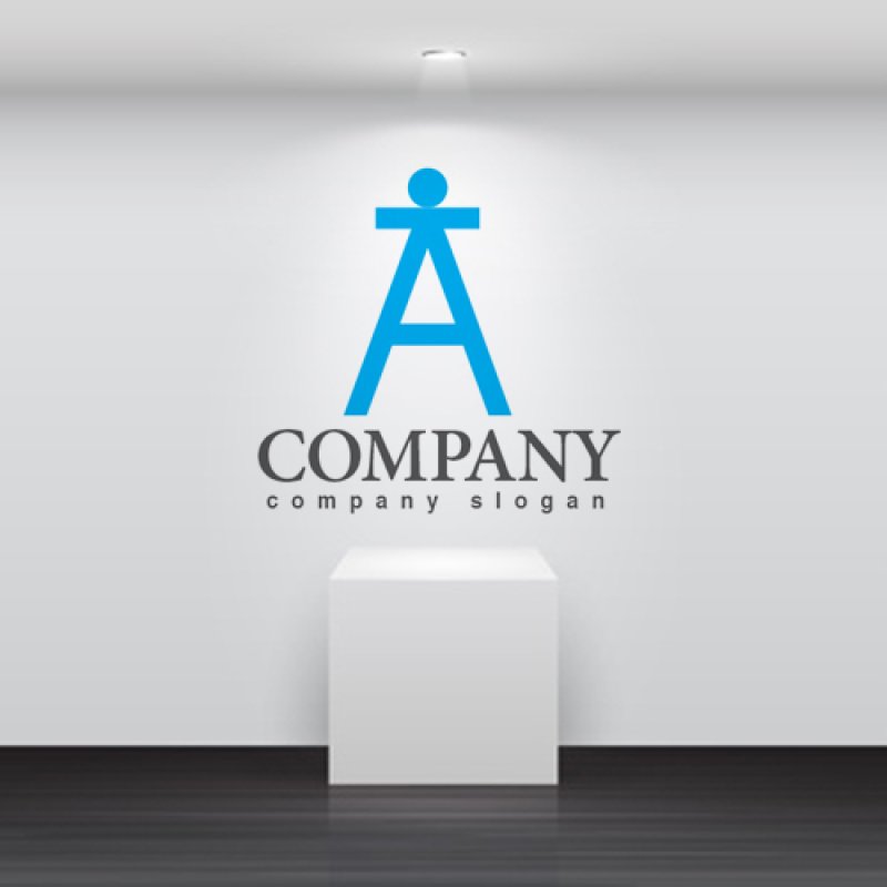 画像2: A・人・台・アルファベット・ロゴ・マークデザイン3614 (2)