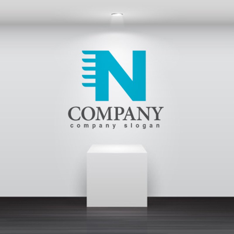 画像2: N・移動・スピード・アルファベット・ロゴ・マークデザイン3620 (2)