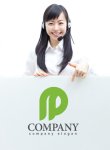 画像3: P・輪・アルファベット・ロゴ・マークデザイン3623 (3)