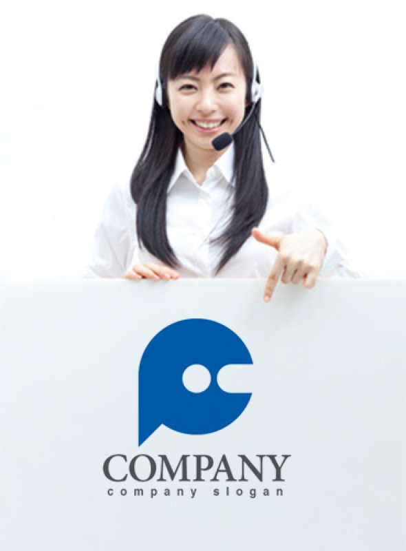 画像3: P・吹き出し・アルファベット・ロゴ・マークデザイン3624 (3)