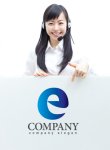 画像3: e・曲線・グラデーション・ロゴ・マークデザイン3630 (3)