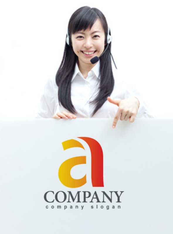 画像3: a・曲線・グラデーション・アルファベット・ロゴ・マークデザイン3636 (3)