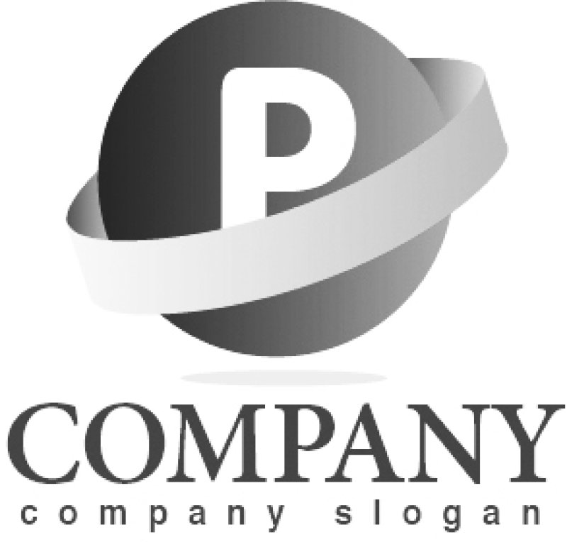 画像4: P・地球・帯・グラデーション・アルファベット・ロゴ・マークデザイン3648 (4)