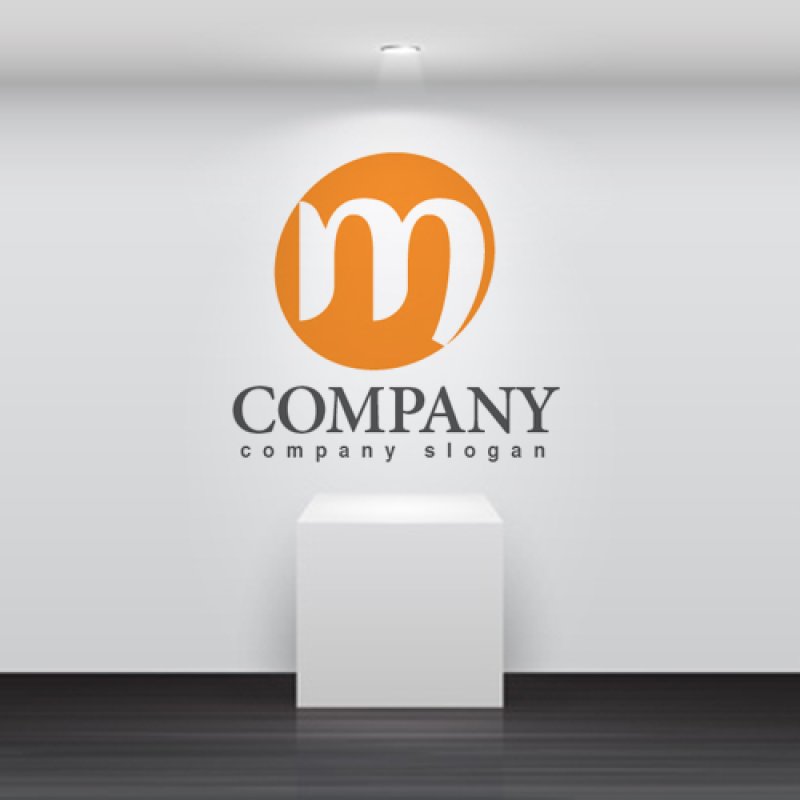 画像2: m・曲線・楕円・アルファベット・ロゴ・マークデザイン3650 (2)