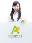 画像3: A・手・アルファベット・ロゴ・マークデザイン3651 (3)