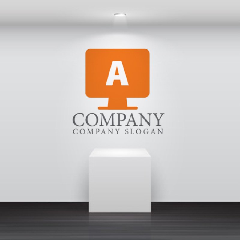 画像2: A・モニター・アルファベット・ロゴ・マークデザイン3654 (2)