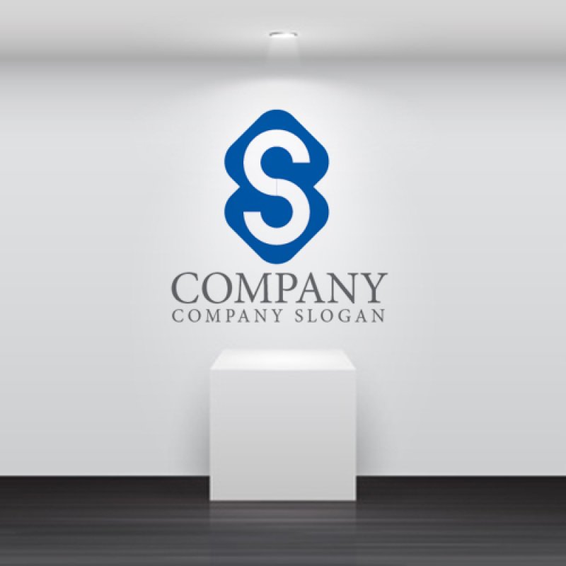 画像2: S・菱形・アルファベット・ロゴ・マークデザイン3668 (2)