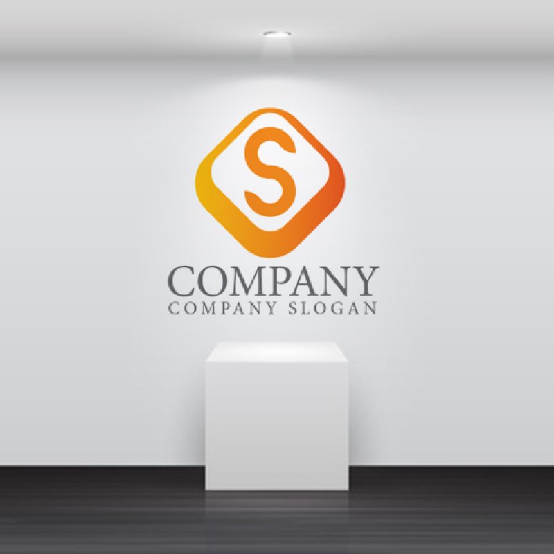 画像2: S・四角・グラデーション・アルファベット・ロゴ・マークデザイン3669 (2)