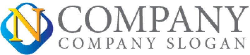 画像5: N・四角・グラデーション・アルファベット・ロゴ・マークデザイン3670 (5)