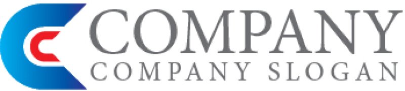 画像5: C・羽・グラデーション・アルファベット・ロゴ・マークデザイン3693 (5)