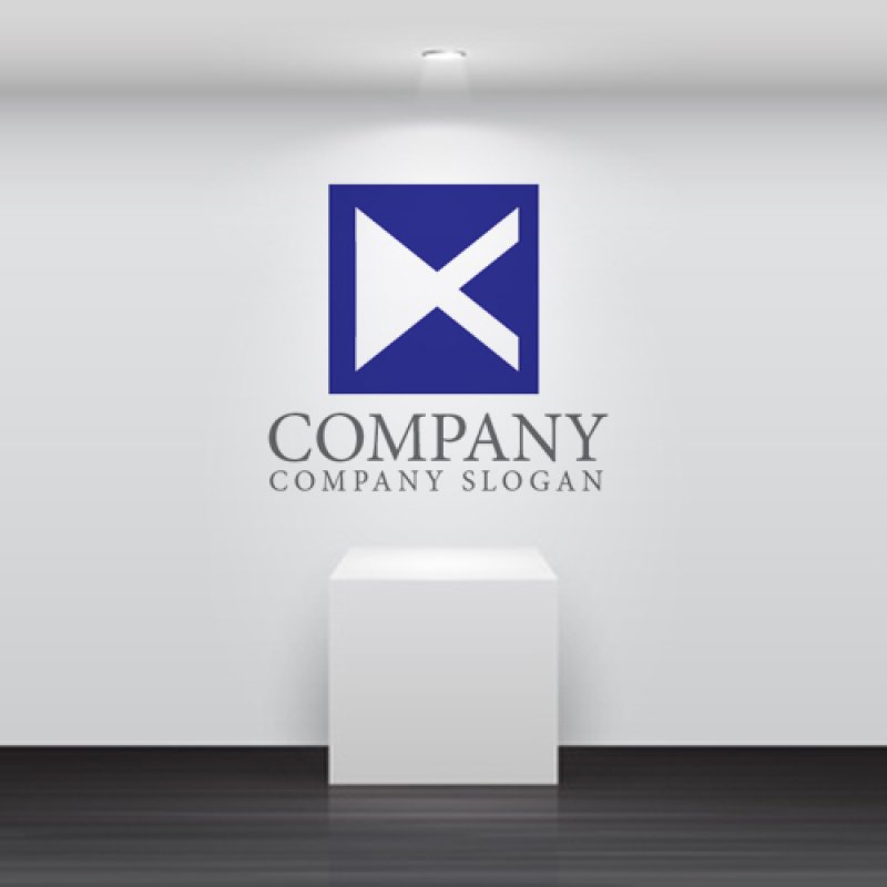 画像3: K・四角・X・アルファベット・ロゴ・マークデザイン3705 (3)