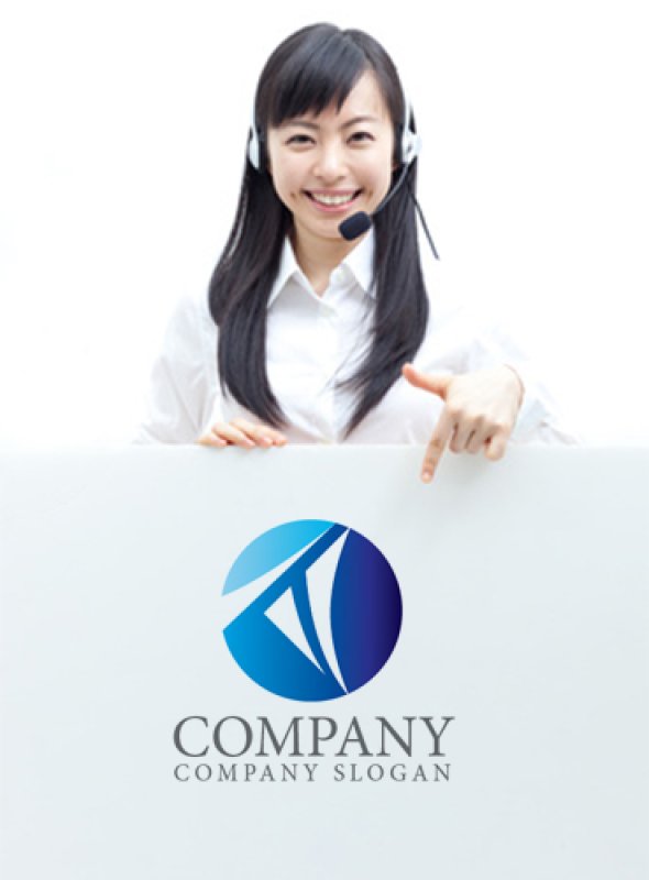 画像4: T・F・曲線・輪・グラデーション・ロゴ・マークデザイン3707 (4)