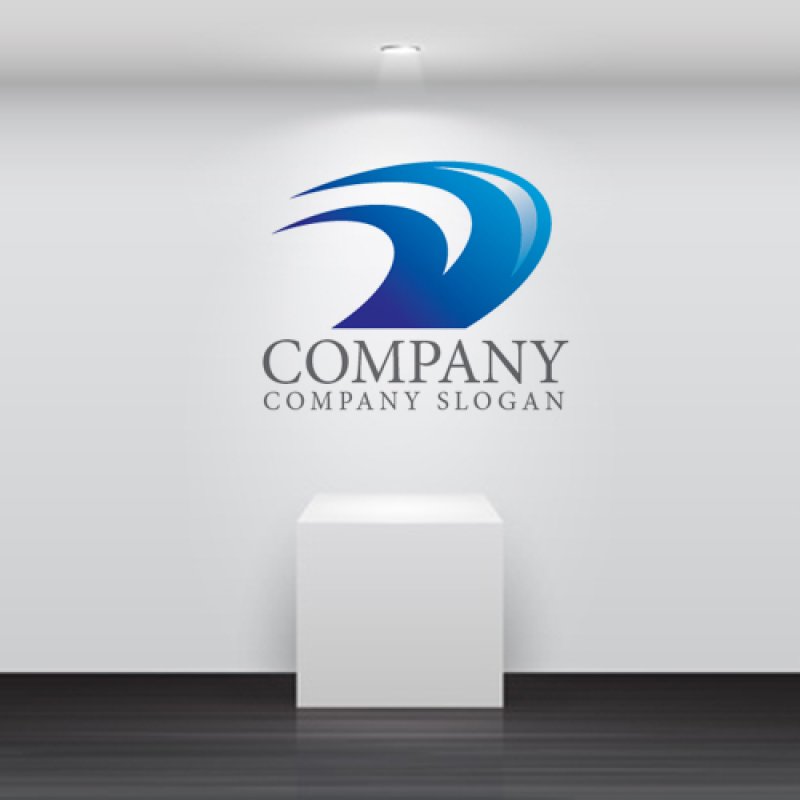 画像3: D・曲線・グラデーション・ロゴ・マークデザイン3714 (3)