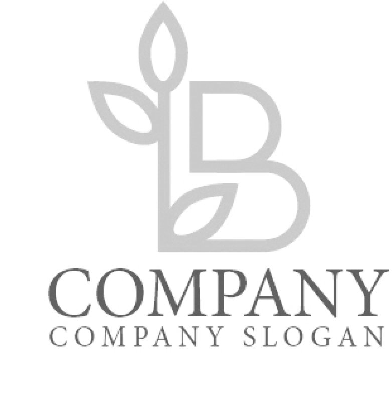 画像5: B・葉・成長・アルファベット・ロゴ・マークデザイン3721 (5)