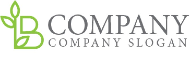 画像6: B・葉・成長・アルファベット・ロゴ・マークデザイン3721 (6)