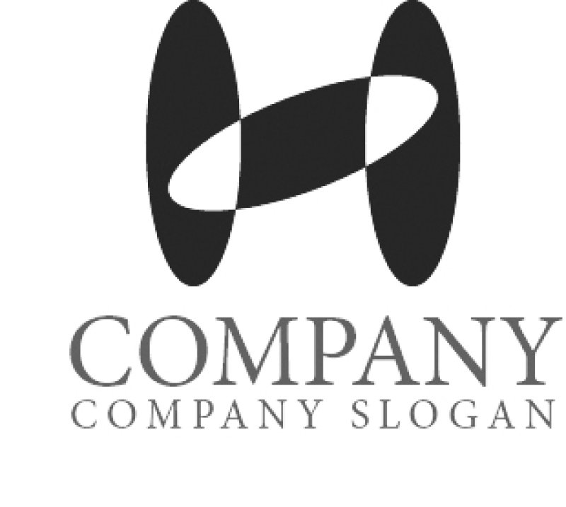 画像5: H・楕円・重なり・アルファベット・ロゴ・マークデザイン3735 (5)