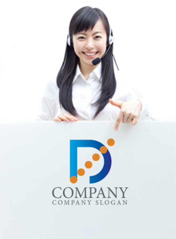 画像4: D・点線・アルファベット・ロゴ・マークデザイン3744 (4)